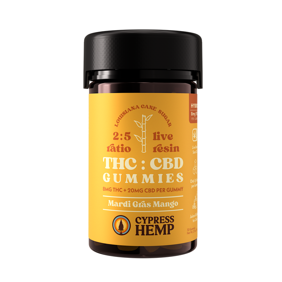 2:5 Ratio Live Resin THC + CBD Gummies