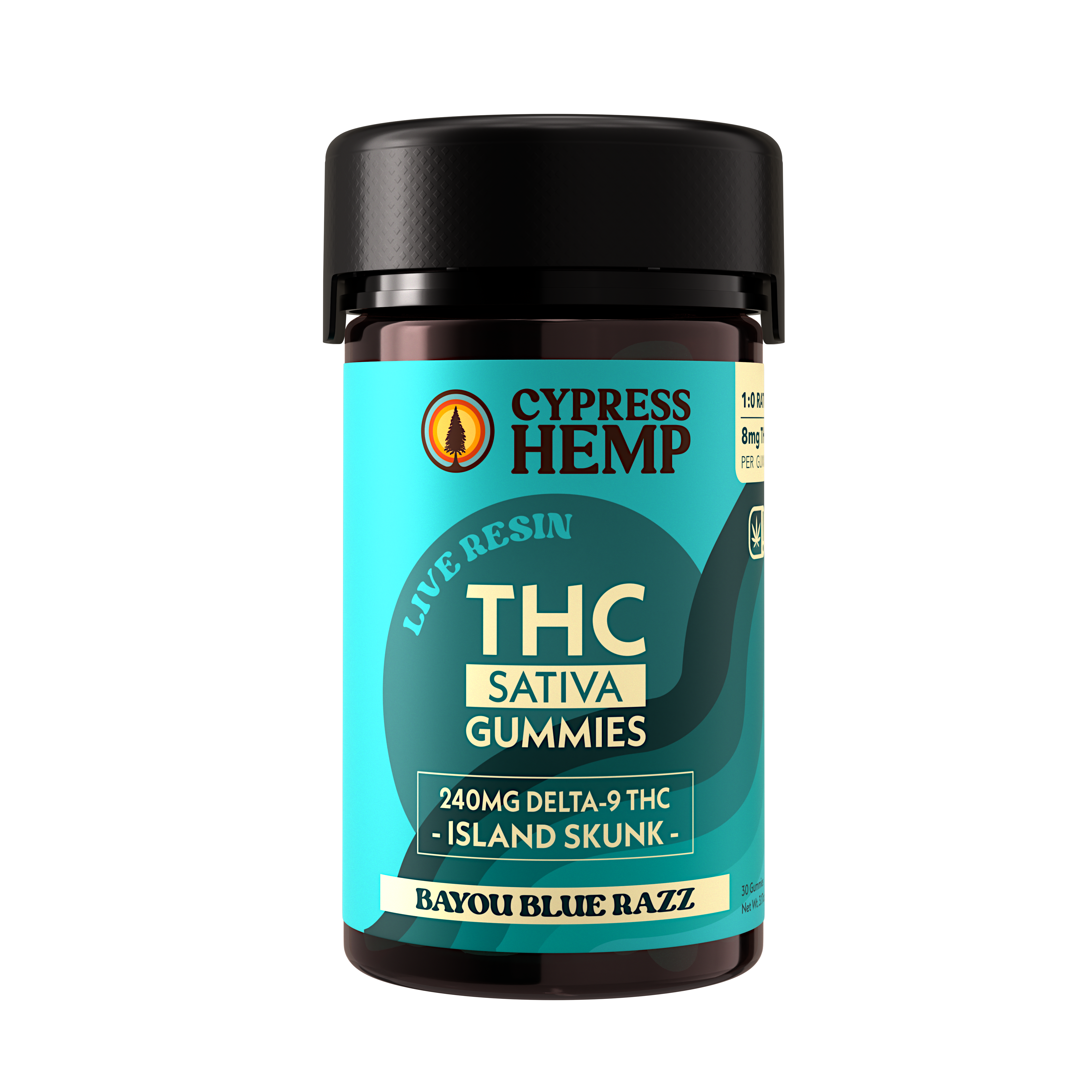 1:0 Ratio - Live Resin THC Gummies
