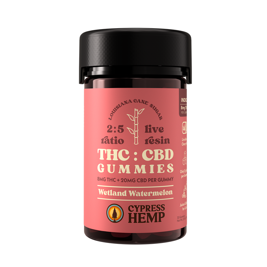 2:5 Ratio Live Resin THC + CBD Gummies