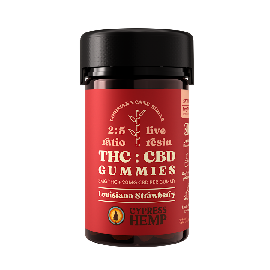2:5 Ratio Live Resin THC + CBD Gummies