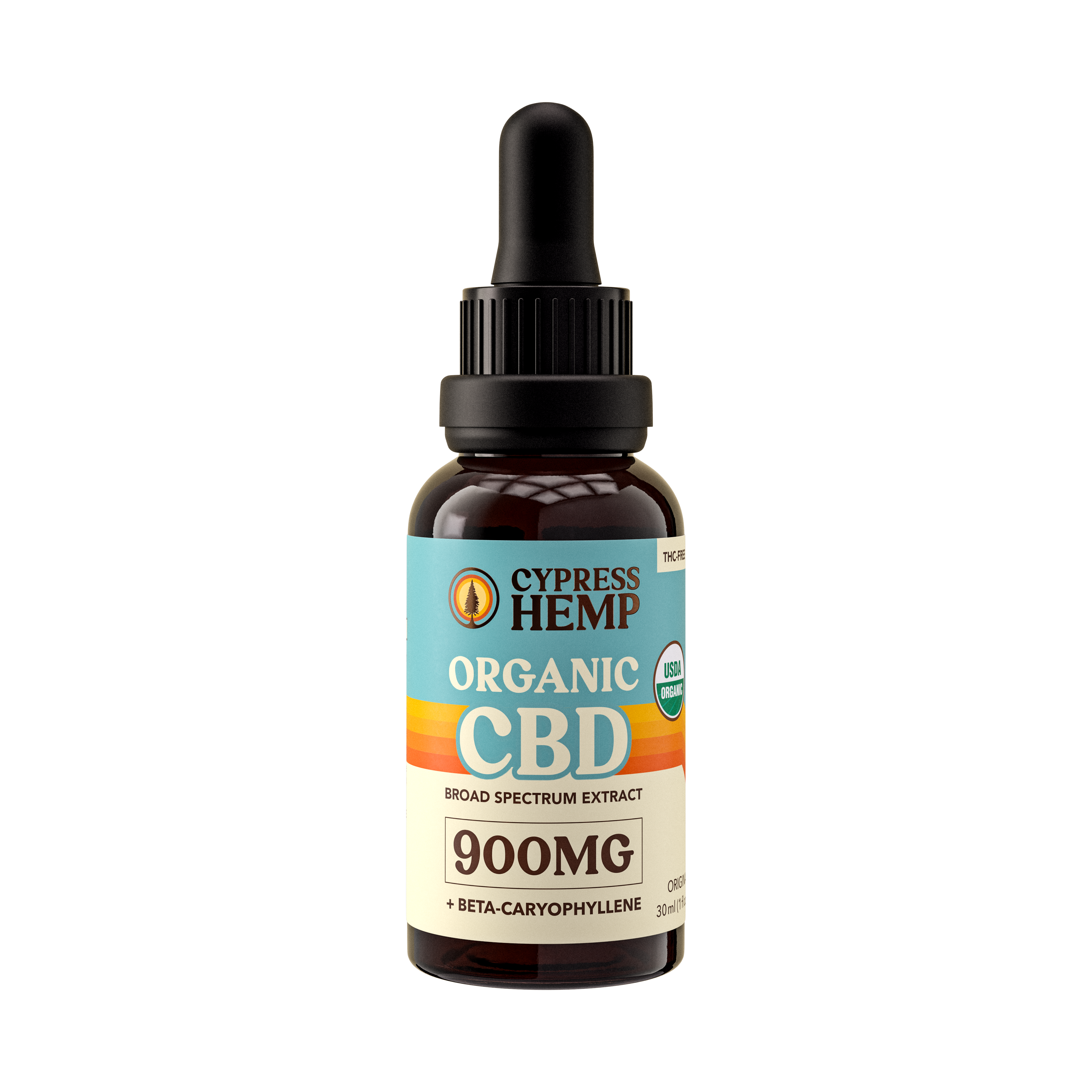 USDA Organic Broad Spectrum CBD Oil + BCP