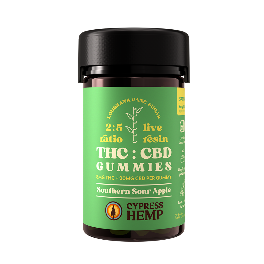 2:5 Ratio Live Resin THC + CBD Gummies