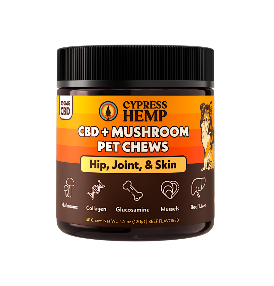 CBD + Mushroom Pet Chews (Hip, Joint, & Skin)