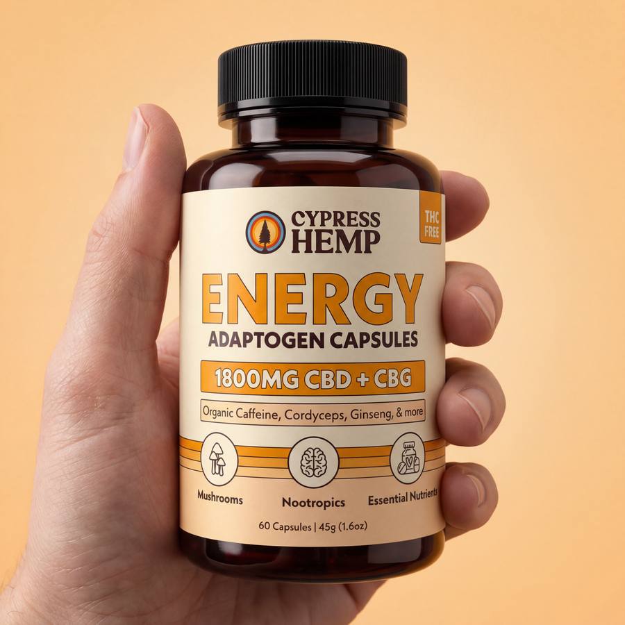 CBD Adaptogen Capsules - Energy (CBD + CBG)