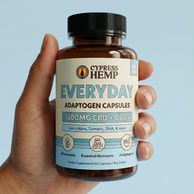 CBD Adaptogen Capsules - Everyday (CBD + CBDa)