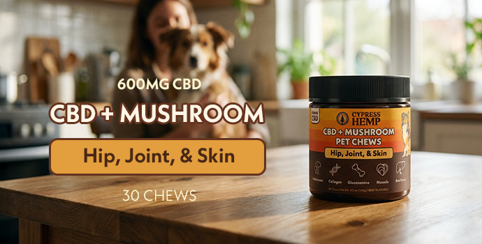 CBD + Mushroom Pet Chews (Hip, Joint, & Skin)
