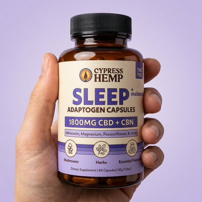 CBD Adaptogen Capsules - Sleep (CBD + CBN) + Melatonin