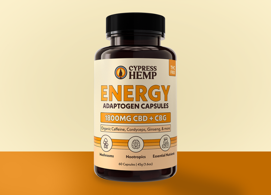CBD Adaptogen Capsules - Energy (CBD + CBG)