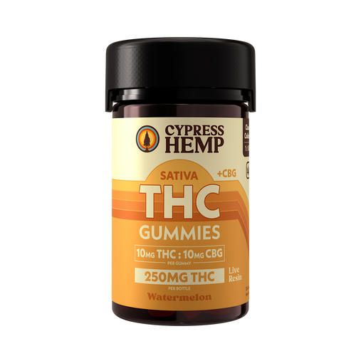 1:1 Classics Collection - Live Resin THC Gummies - 10mg THC / Gummy / (Sativa - CBG - Sour Jack) - Watermelon / 25