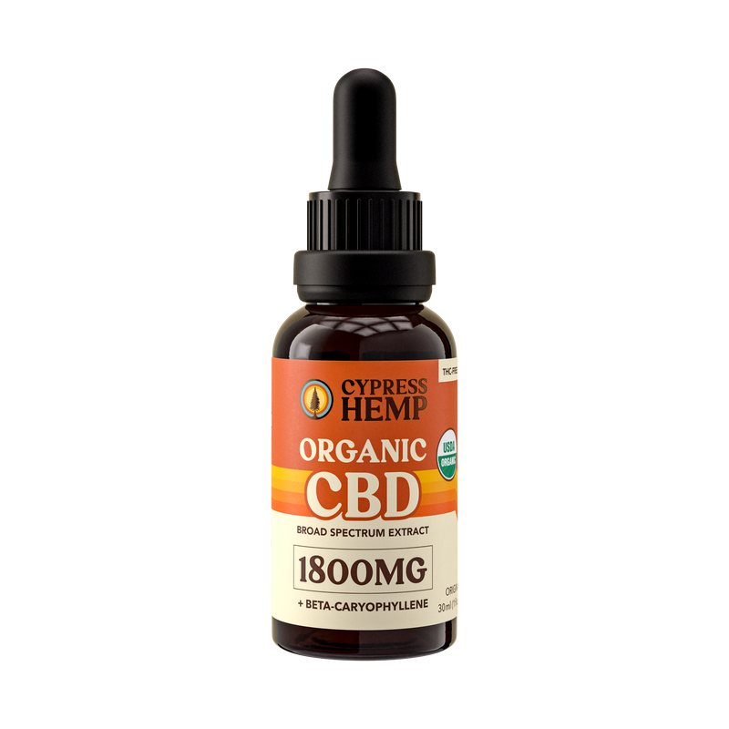 USDA Organic Broad Spectrum CBD Oil + BCP – Cypress Hemp