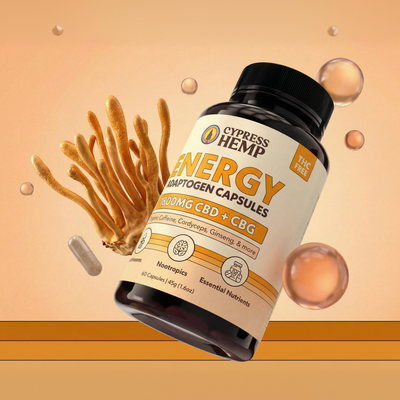 CBD Adaptogen Capsules - Energy (CBD + CBG)
