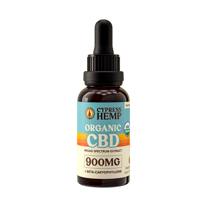 USDA Organic Broad Spectrum CBD Oil + BCP – Cypress Hemp