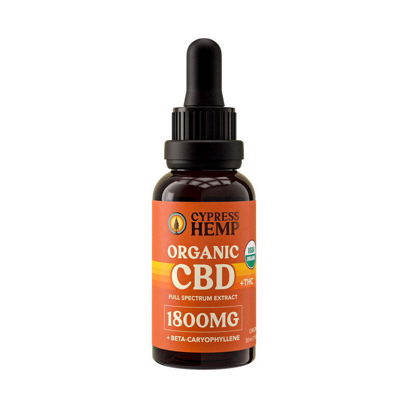 USDA Organic Full Spectrum CBD Oil + BCP - (900mg - Tangerine)