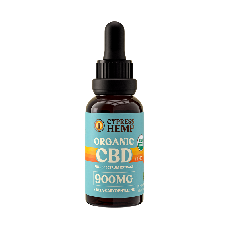 USDA Organic Full Spectrum CBD Oil + BCP - (900mg - Tangerine)