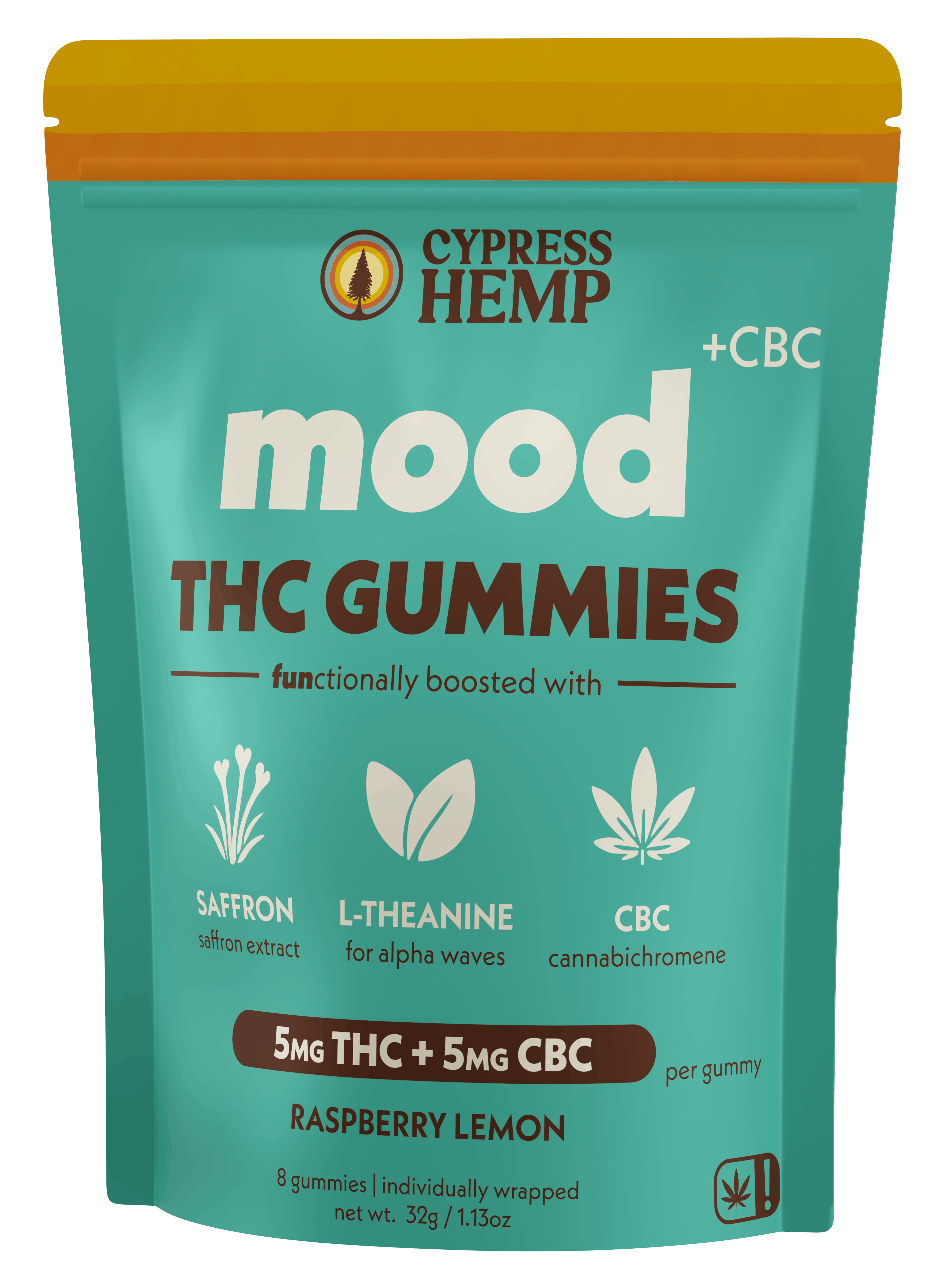 Functional Mood THC Gummies - 32 Gummies / Raspberry Lemon