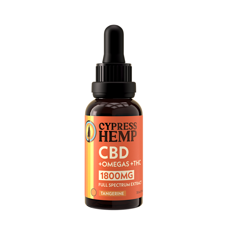 Full Spectrum CBD + Omegas Oil - (900mg - Tangerine)