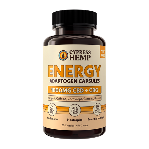 CBD Adaptogen Capsules - Energy (CBD + CBG)