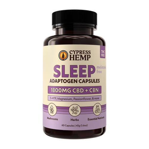 CBD Adaptogen Capsules - Sleep (CBD + CBN) Melatonin-Free