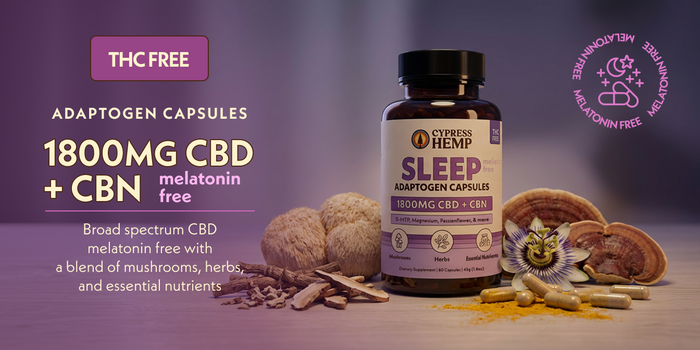 CBD Adaptogen Capsules - Sleep (CBD + CBN) Melatonin-Free