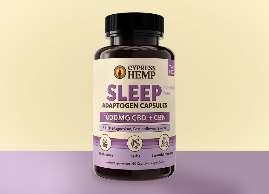 CBD Adaptogen Capsules - Sleep (CBD + CBN) Melatonin-Free