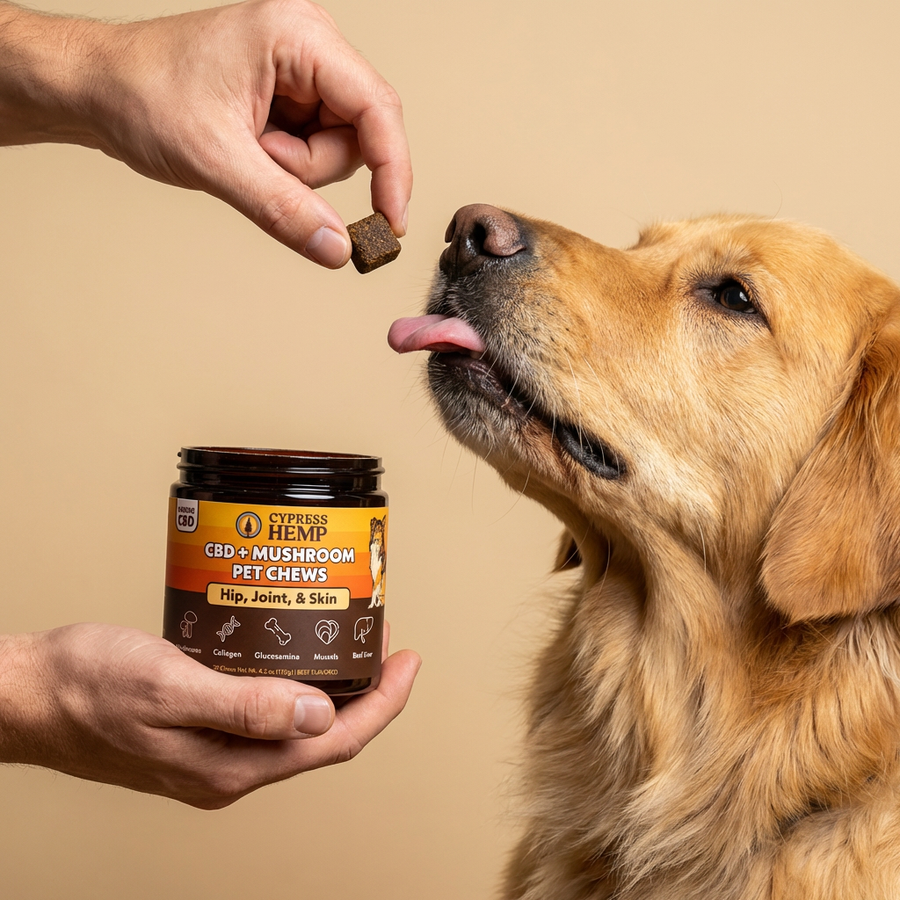 CBD + Mushroom Pet Chews (Hip, Joint, & Skin)