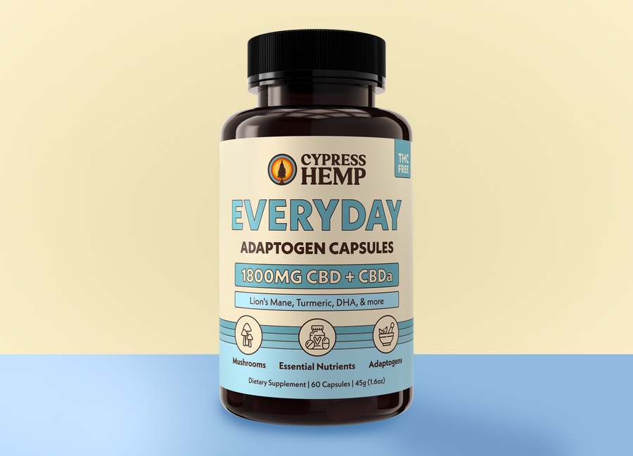 CBD Adaptogen Capsules - Everyday (CBD + CBDa)