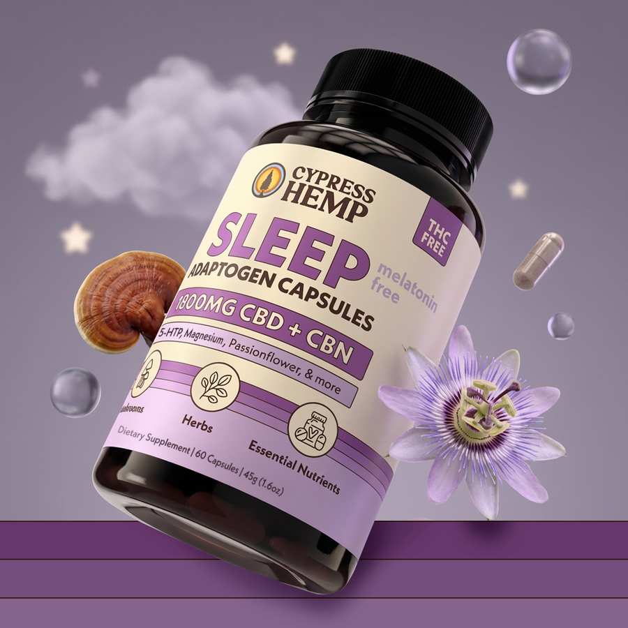 CBD Adaptogen Capsules - Sleep (CBD + CBN) Melatonin-Free