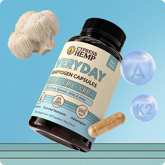 CBD Adaptogen Capsules - Everyday (CBD + CBDa)