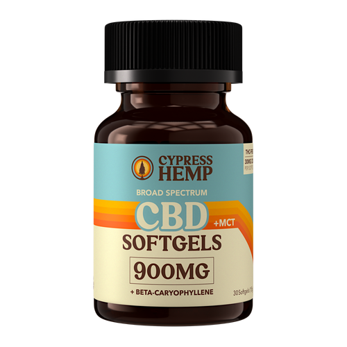Broad Spectrum CBD Softgels + BCP – Cypress Hemp