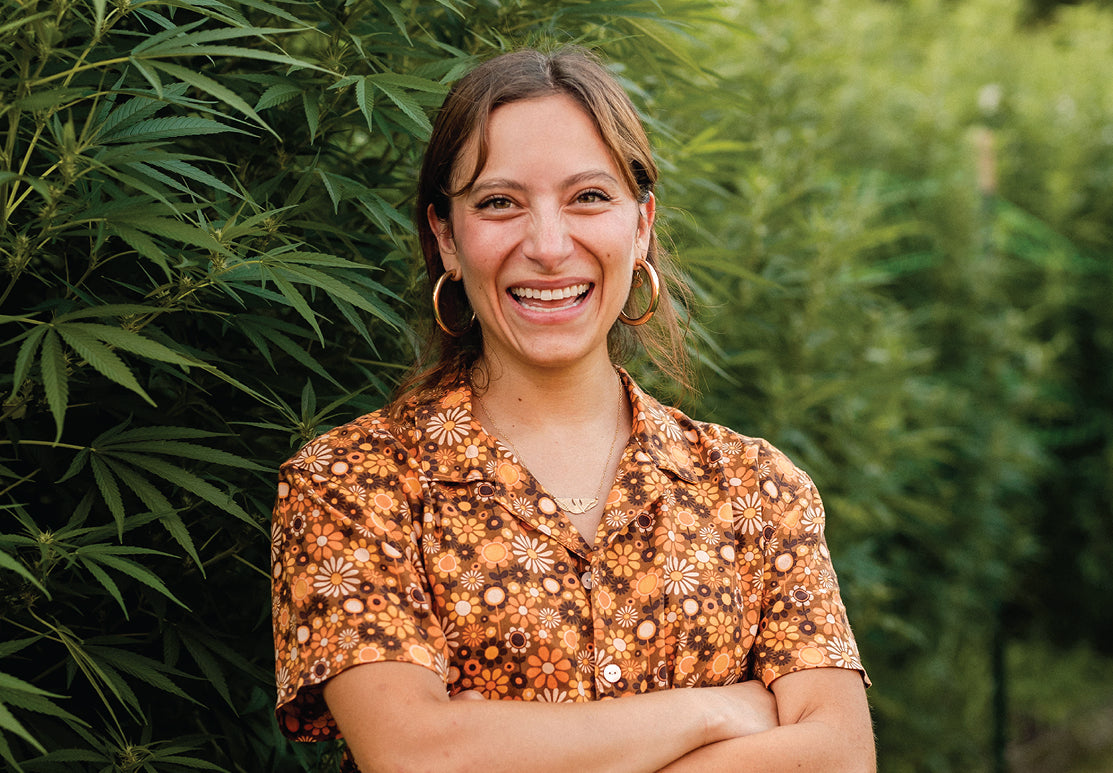 Our founderKristy at theCypress Hemp Farmin Powhatan, Virginia!